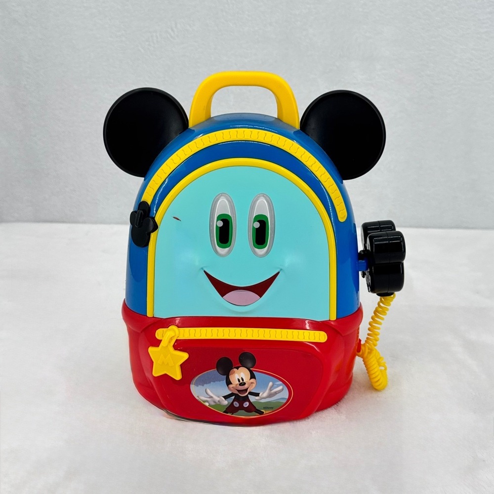 Disney Jr Mickey Mouse Funhouse Adventure Backpack 5 Piece Toy Playset Clubhouse